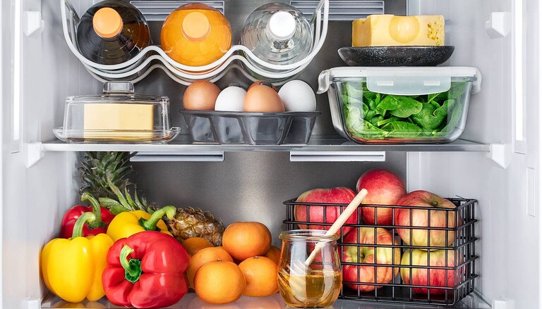 groenten en fruit in AEG koelkast