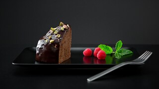 Een gelijkmatig gebakken chocoladecake