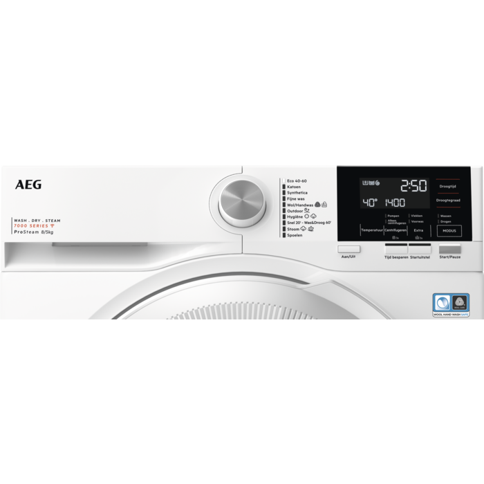 AEG - Vrijstaande was-droogcombinatie - LWR73842