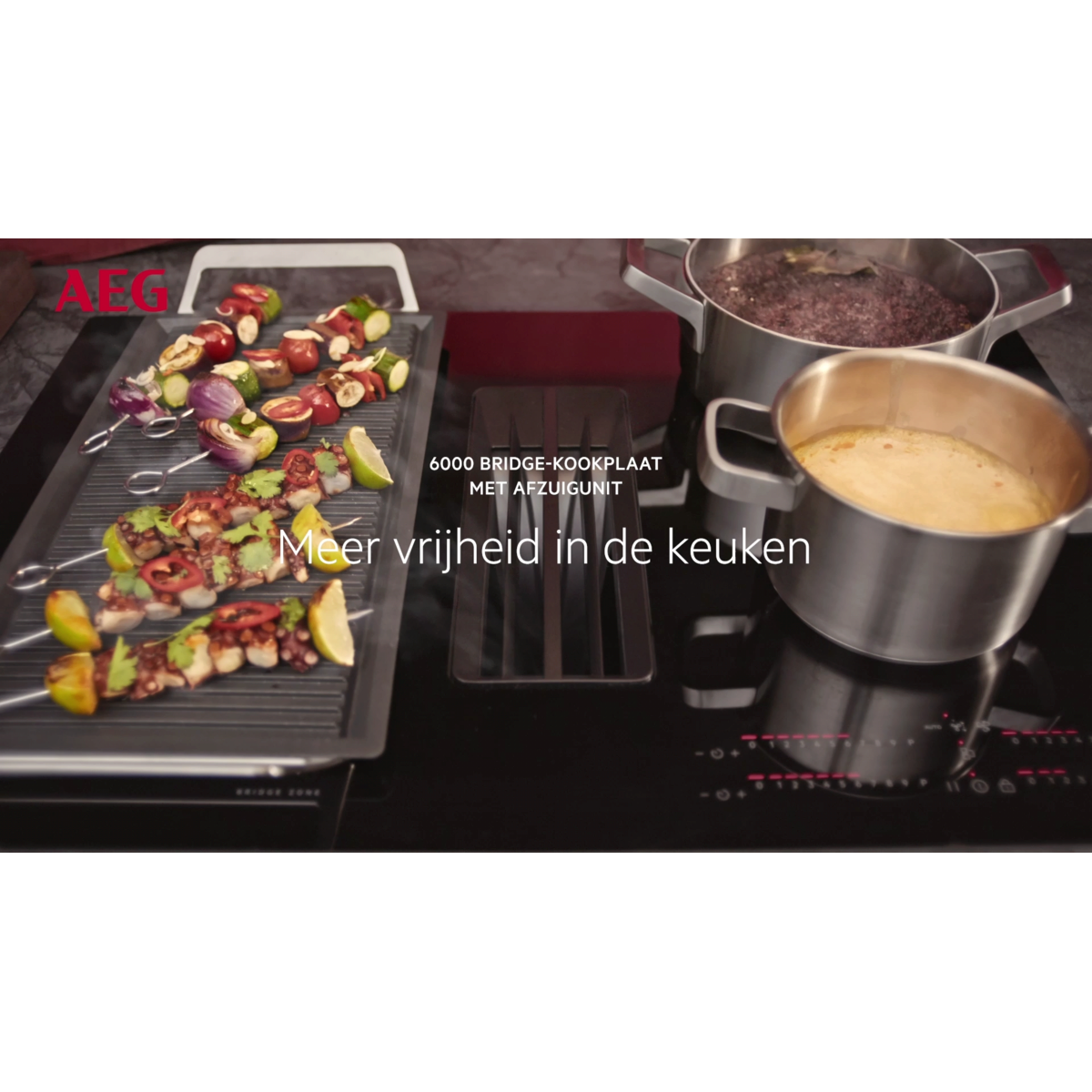 AEG - Kookplaat met afzuiging - NCH84B03CB
