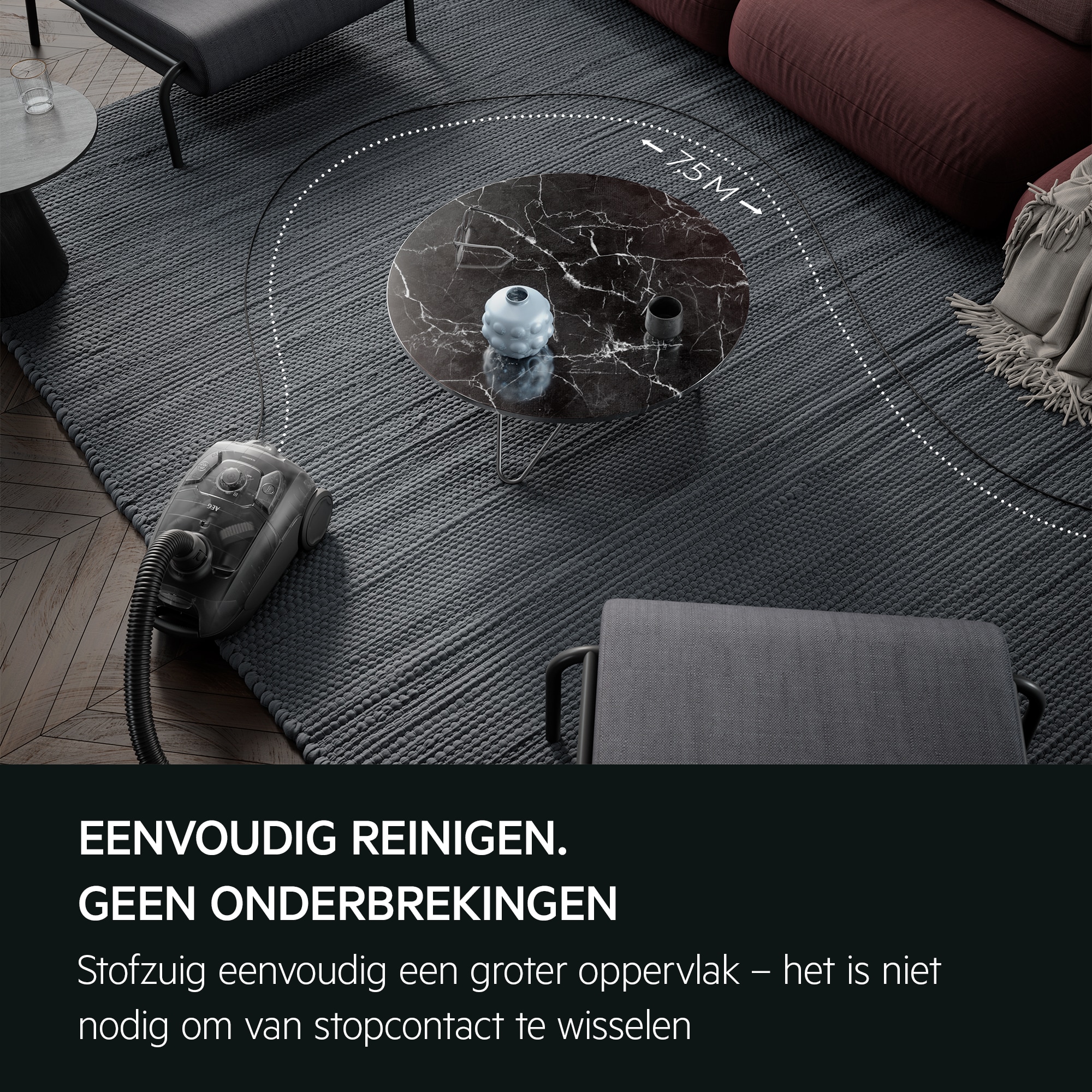 AEG - Stofzuiger met zak - AB31C1GG