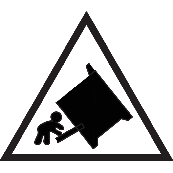 Vermijden dat kinderen tegen de ovendeur duwen - risico op kantelen
