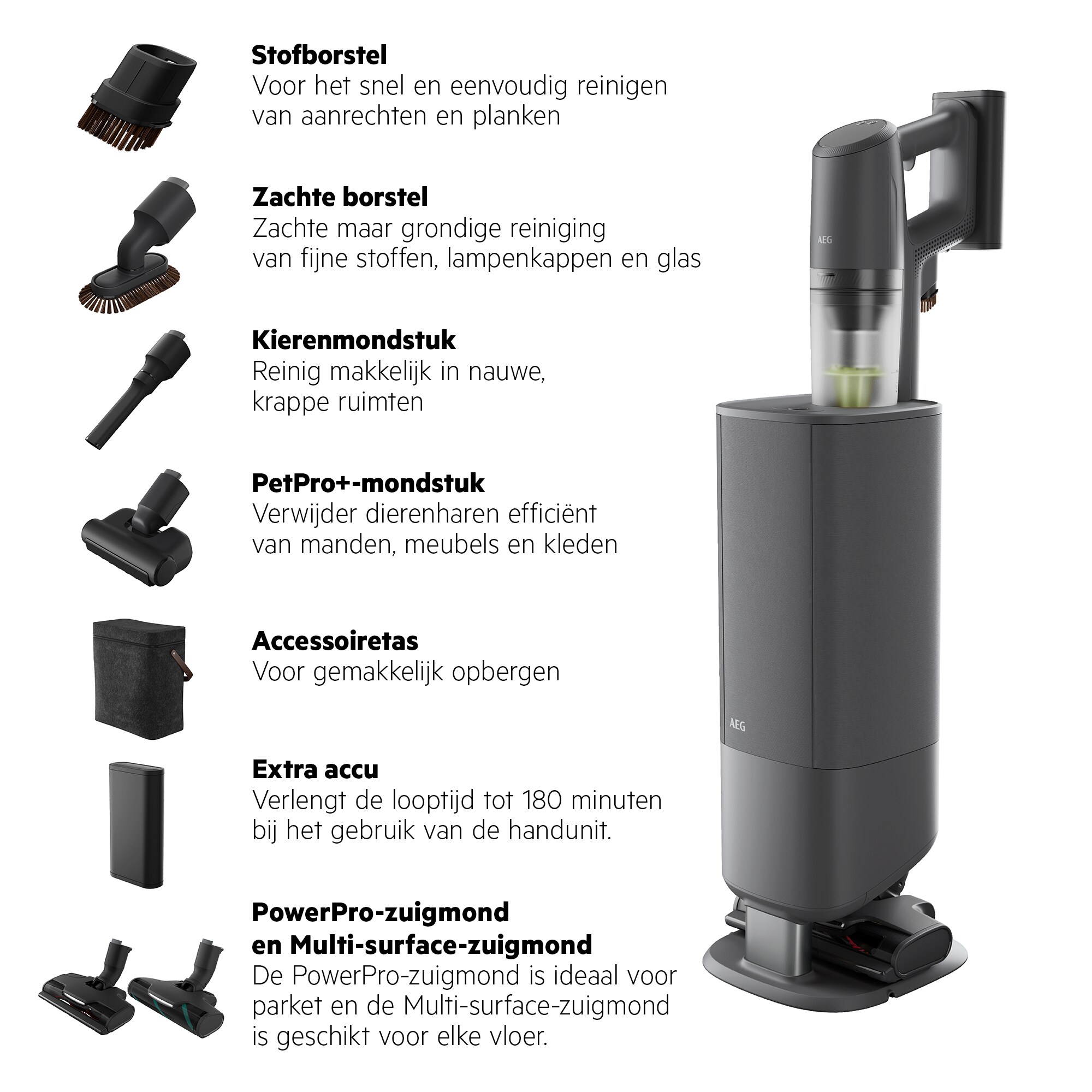 AEG - Steelstofzuiger - AP83A25XNX