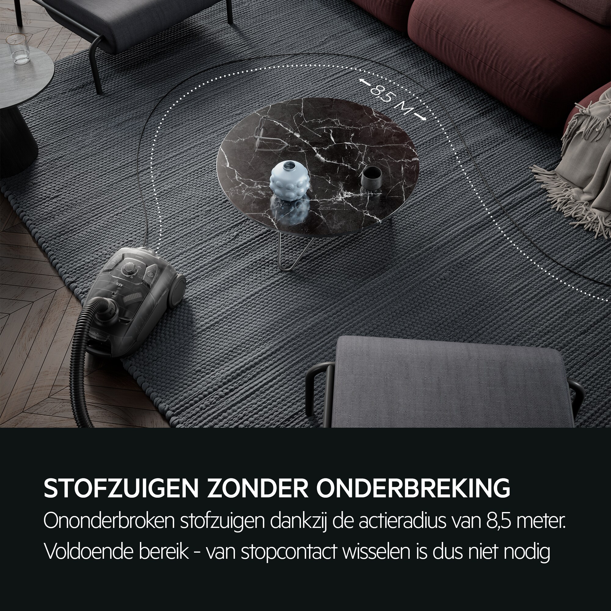 AEG - Stofzuiger met zak - AB51C1GG