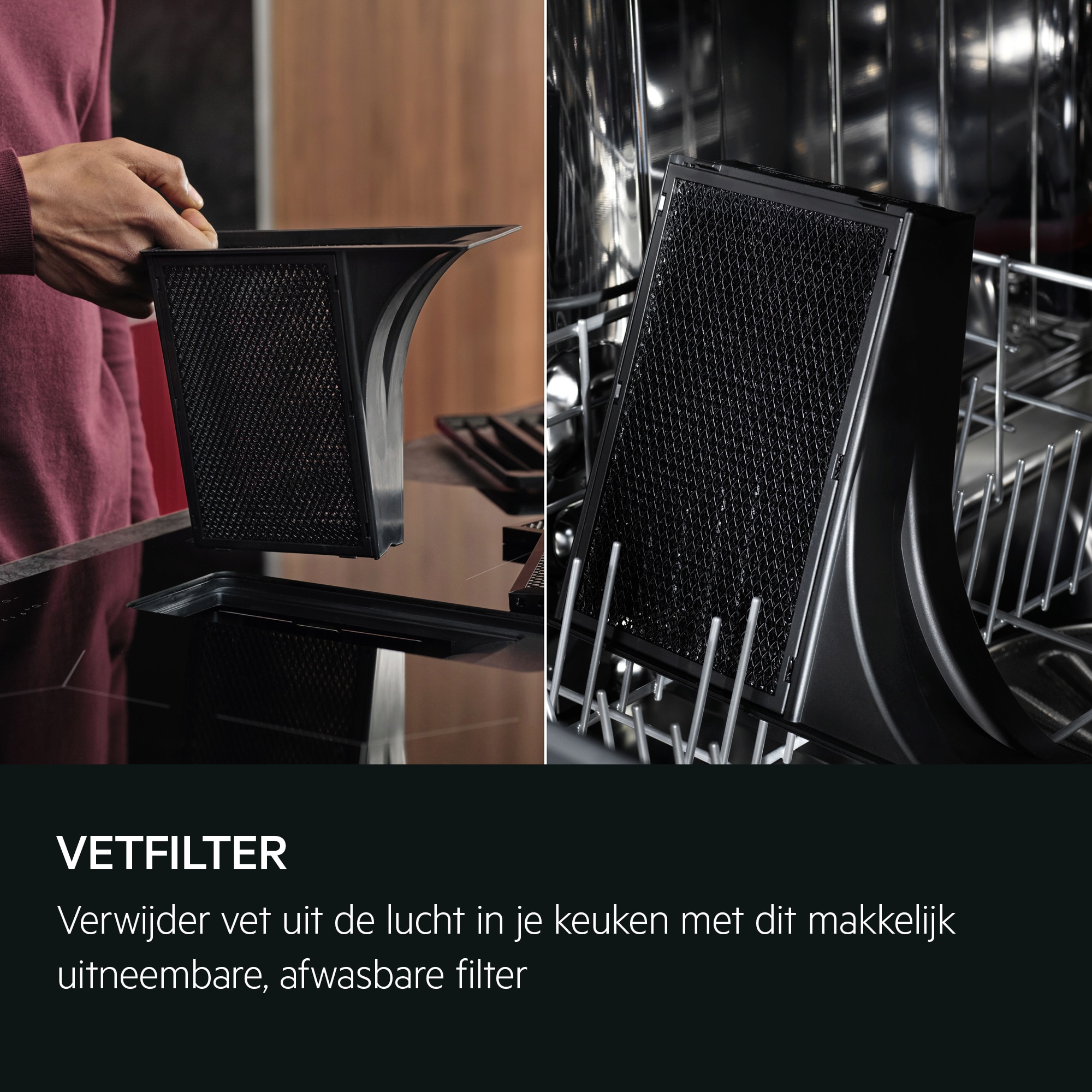AEG - Kookplaat met afzuiging - PE9000B80