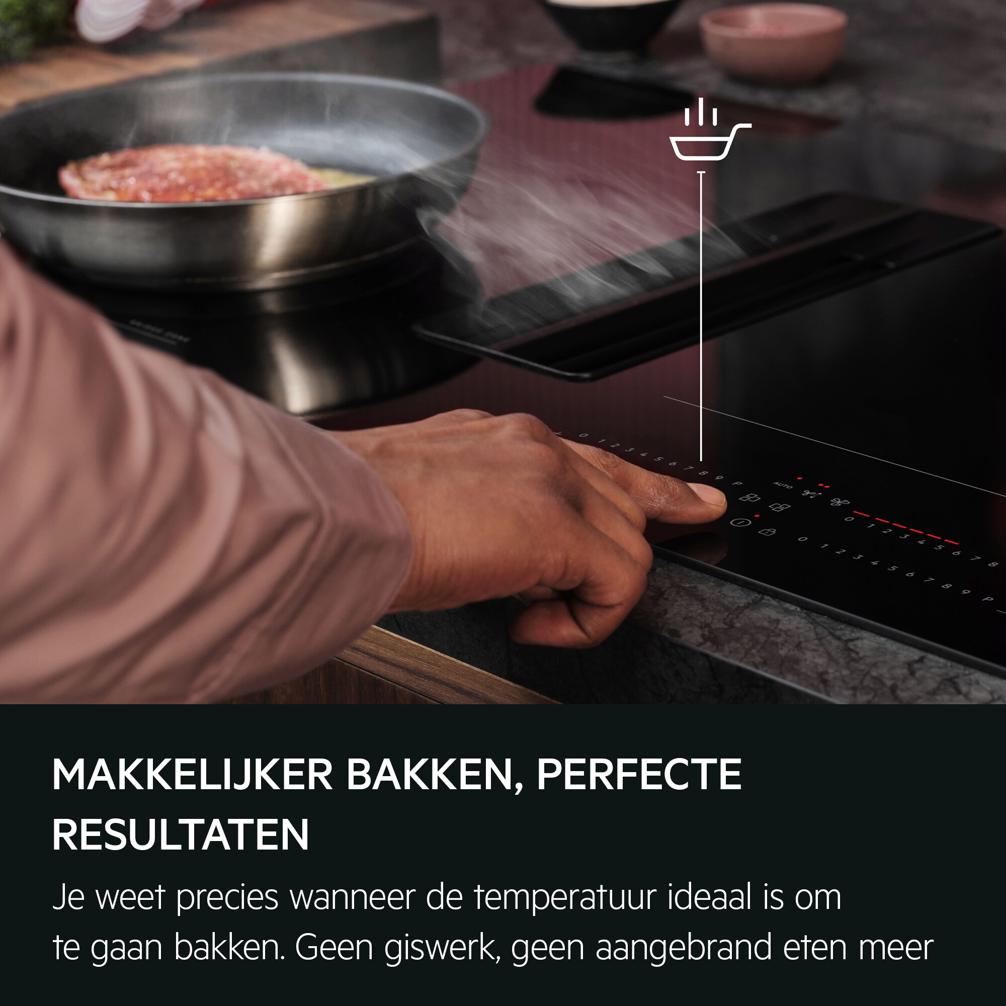 AEG - Kookplaat met afzuiging - NCH84C23CB
