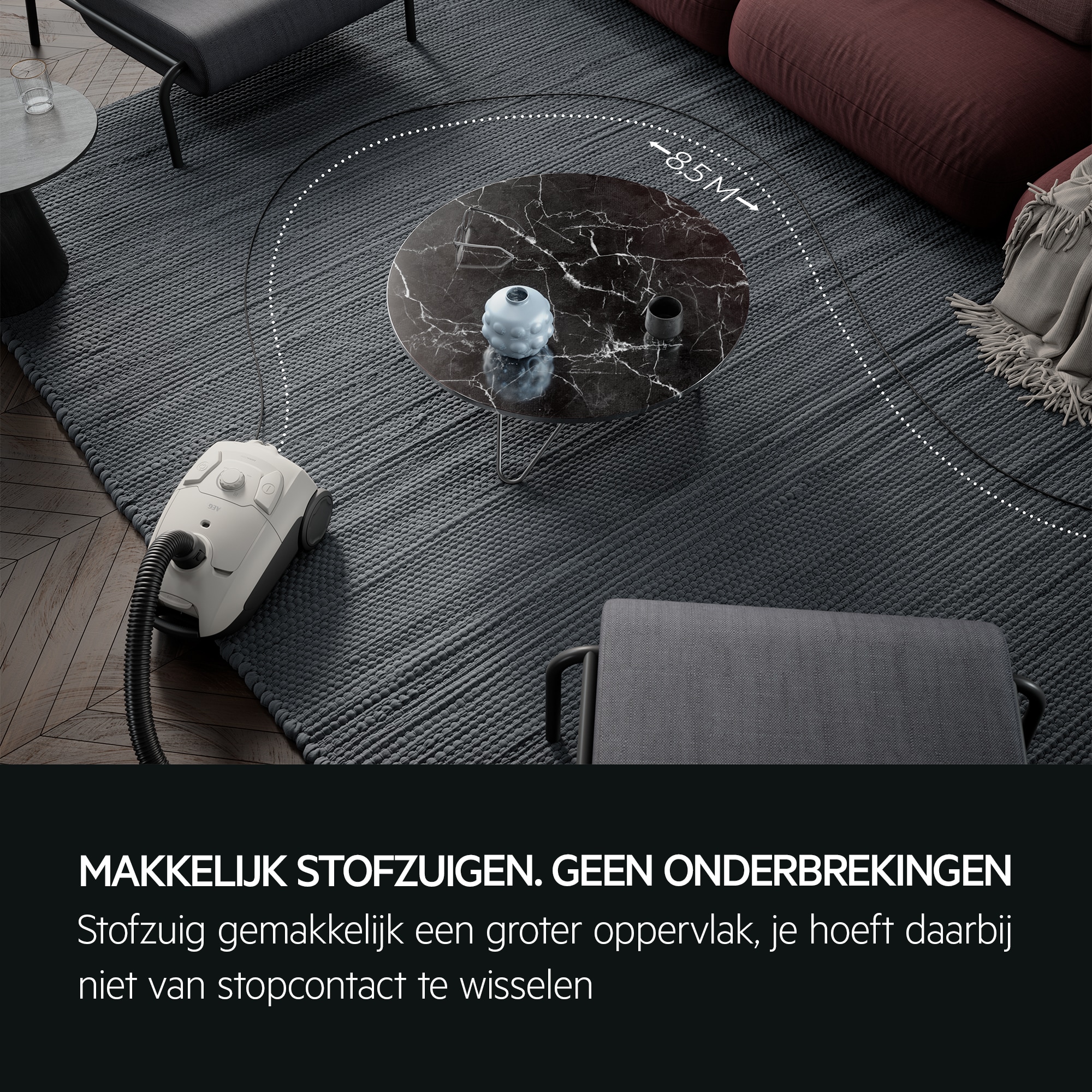 AEG - Stofzuiger met zak - AB51C2SW