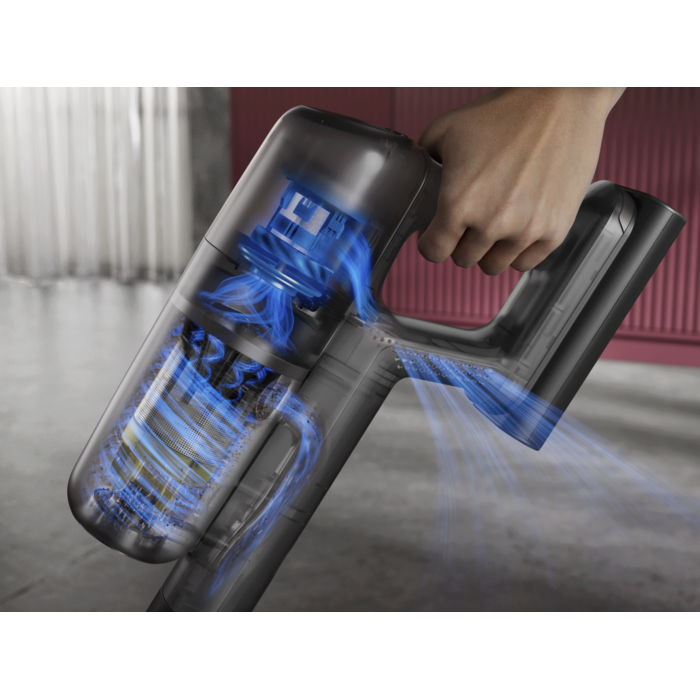 Multiple cyclone technology, stronger performance, less clogging