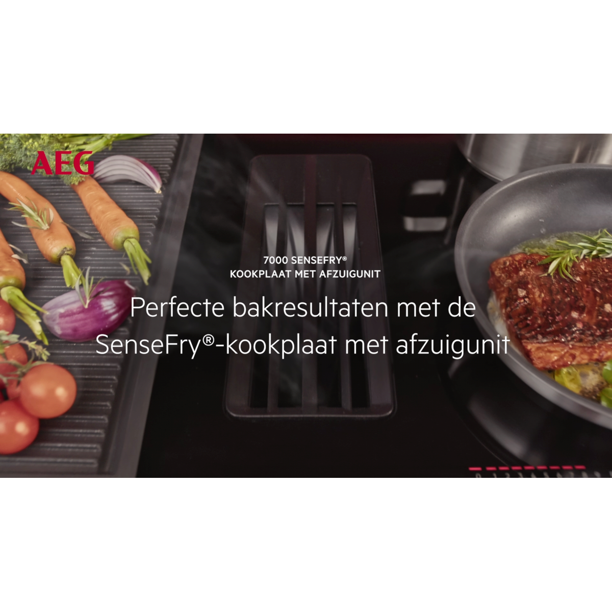 AEG - Kookplaat met afzuiging - PE7000S80
