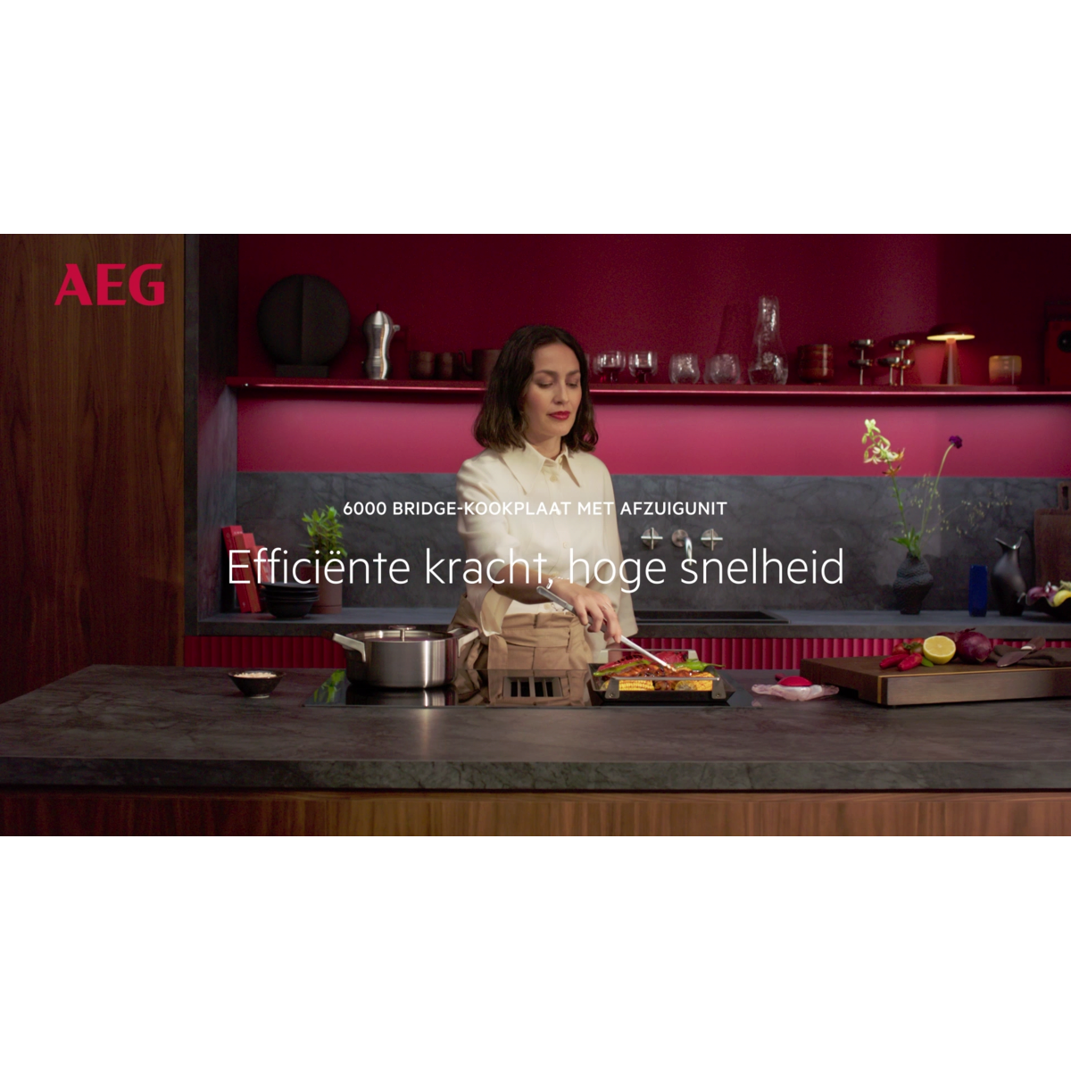 AEG - Kookplaat met afzuiging - NCT84B00CB