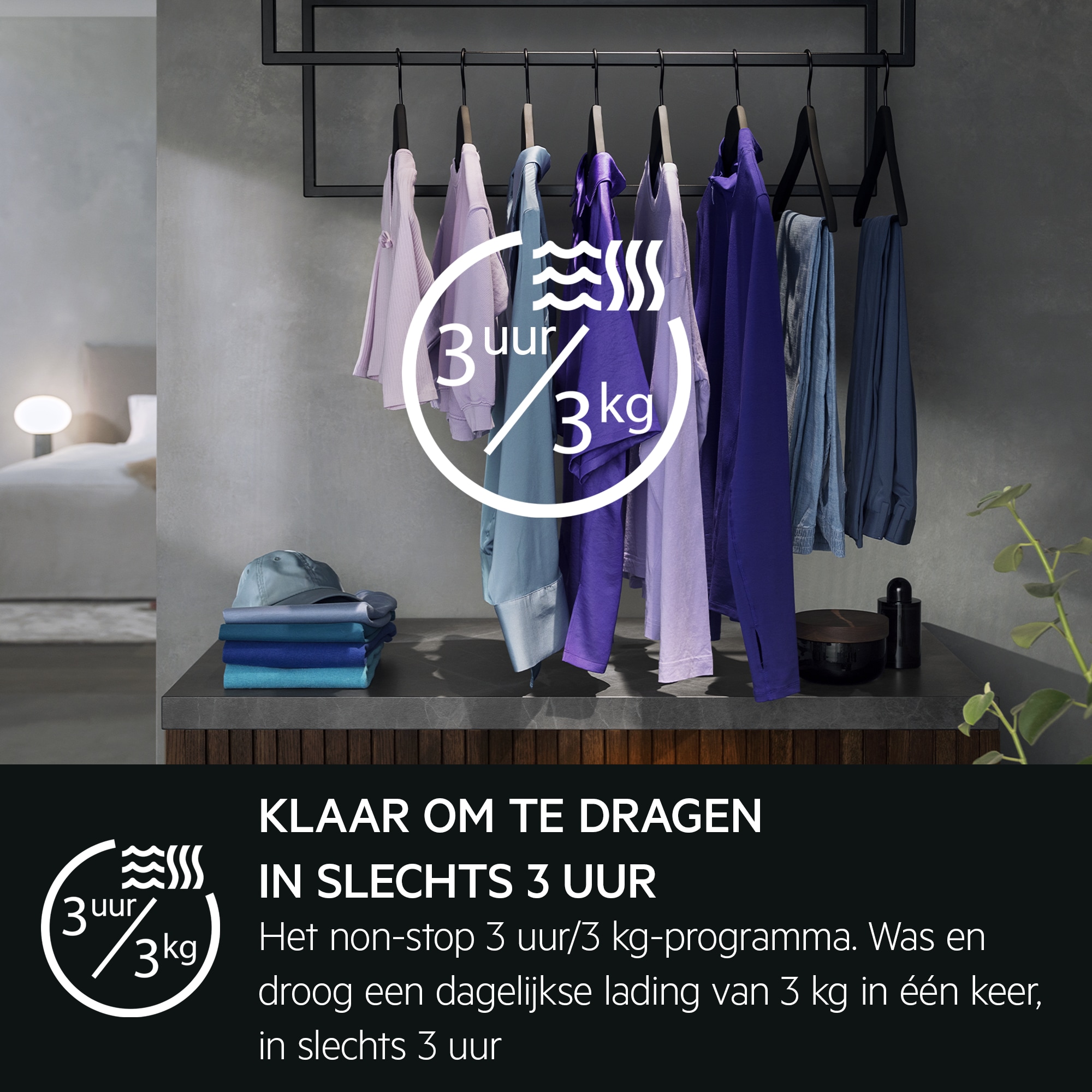 AEG - Vrijstaande was-droogcombinatie - LWR9706C8