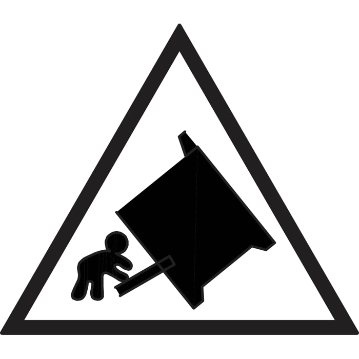 Vermijden dat kinderen tegen de ovendeur duwen - risico op kantelen