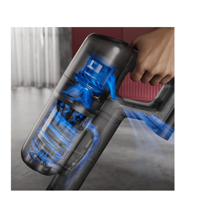 Multiple cyclone technology, stronger performance, less clogging
