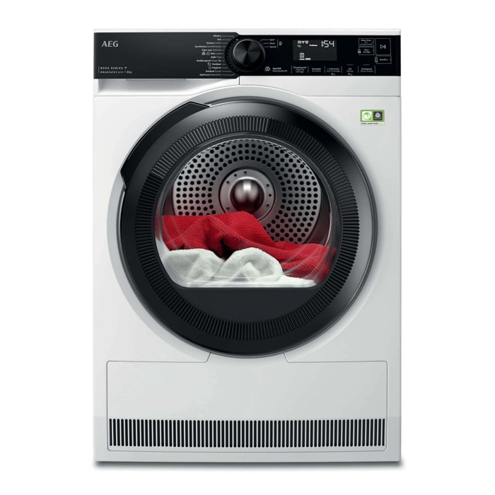 AEG 8000 AbsoluteCare® - Warmtepomp Droger 8 kg T86DR8A4PC