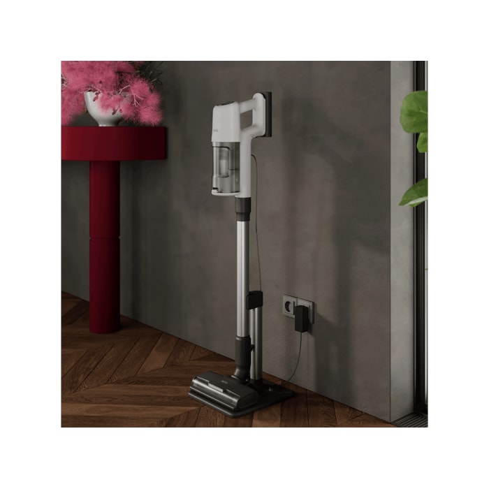 Cordless cleaner designed for easy and convenient storage.