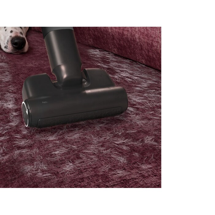 Pet+ nozzle easily removes fur from fabric and furnishings.