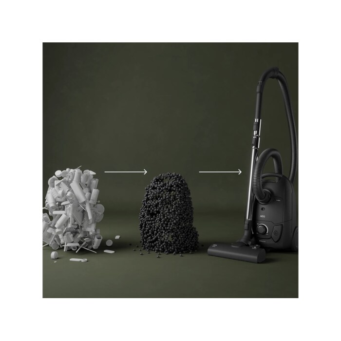 bagged cleaner and main nozzle made with up to 31% recycled plastic for a more mindful choice.*Not including additional accessories.