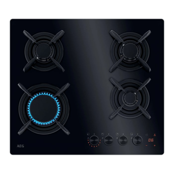 AEG 8000 Flamelight - gaskookplaat, 60 cm HKB64453NB