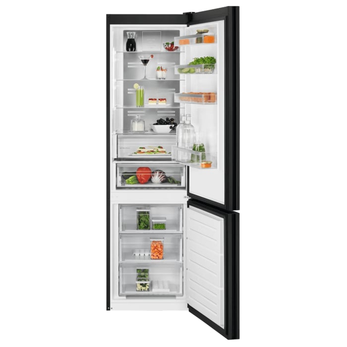 AEG 8000 Cooling 360° - Koel/vrieskast vrijstaand 201 cm zwart mat glas ORC8M361DT