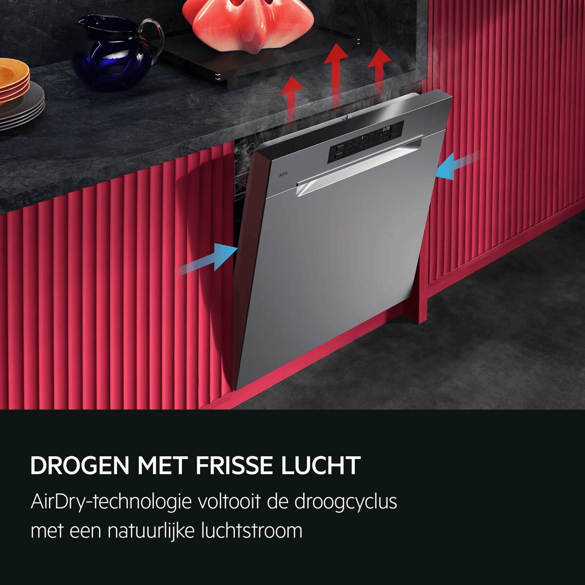 DROGEN MET FRISSE LUCHT AirDry-technologie voltooit de droogcyclus met een natuurlijke luchtstroom