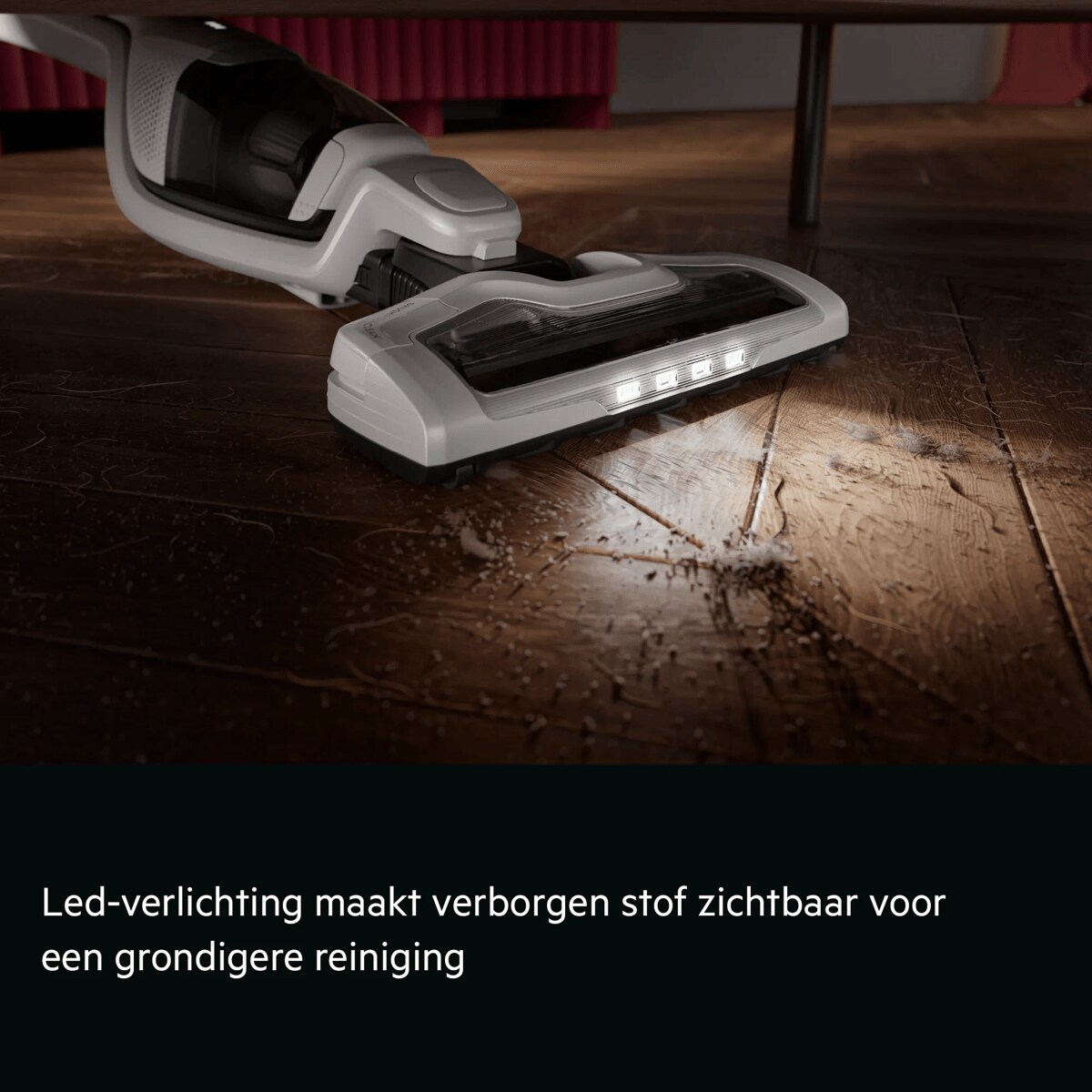 Led-verlichting maakt verborgen stof zichtbaar voor grondiger reinigen