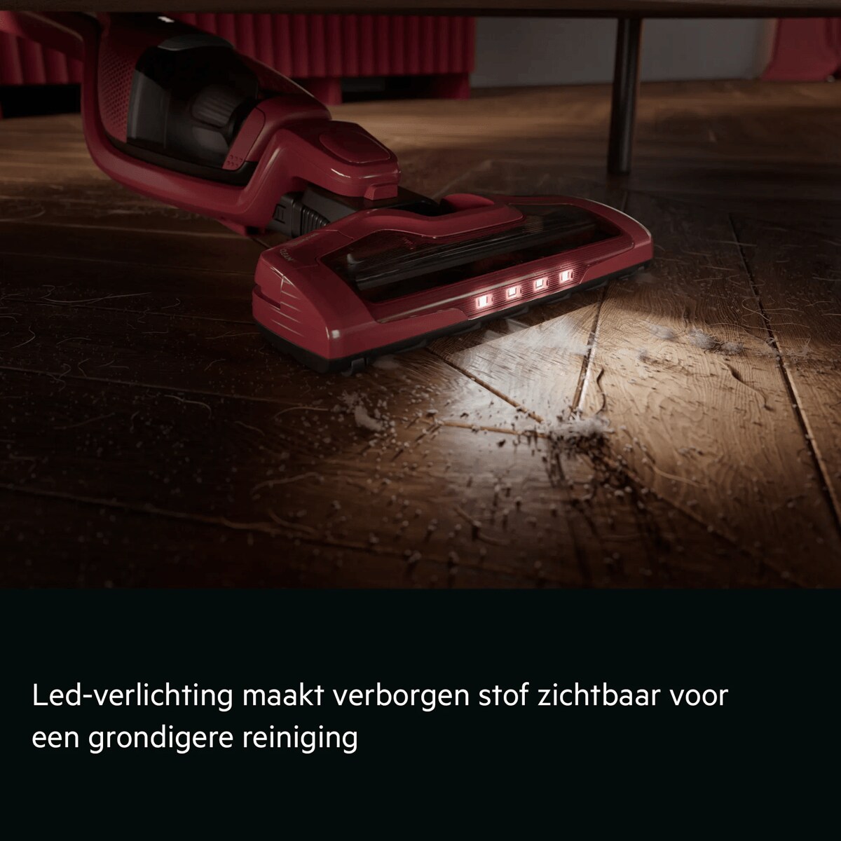 Led-verlichting maakt verborgen stof zichtbaar voor grondiger reinigen