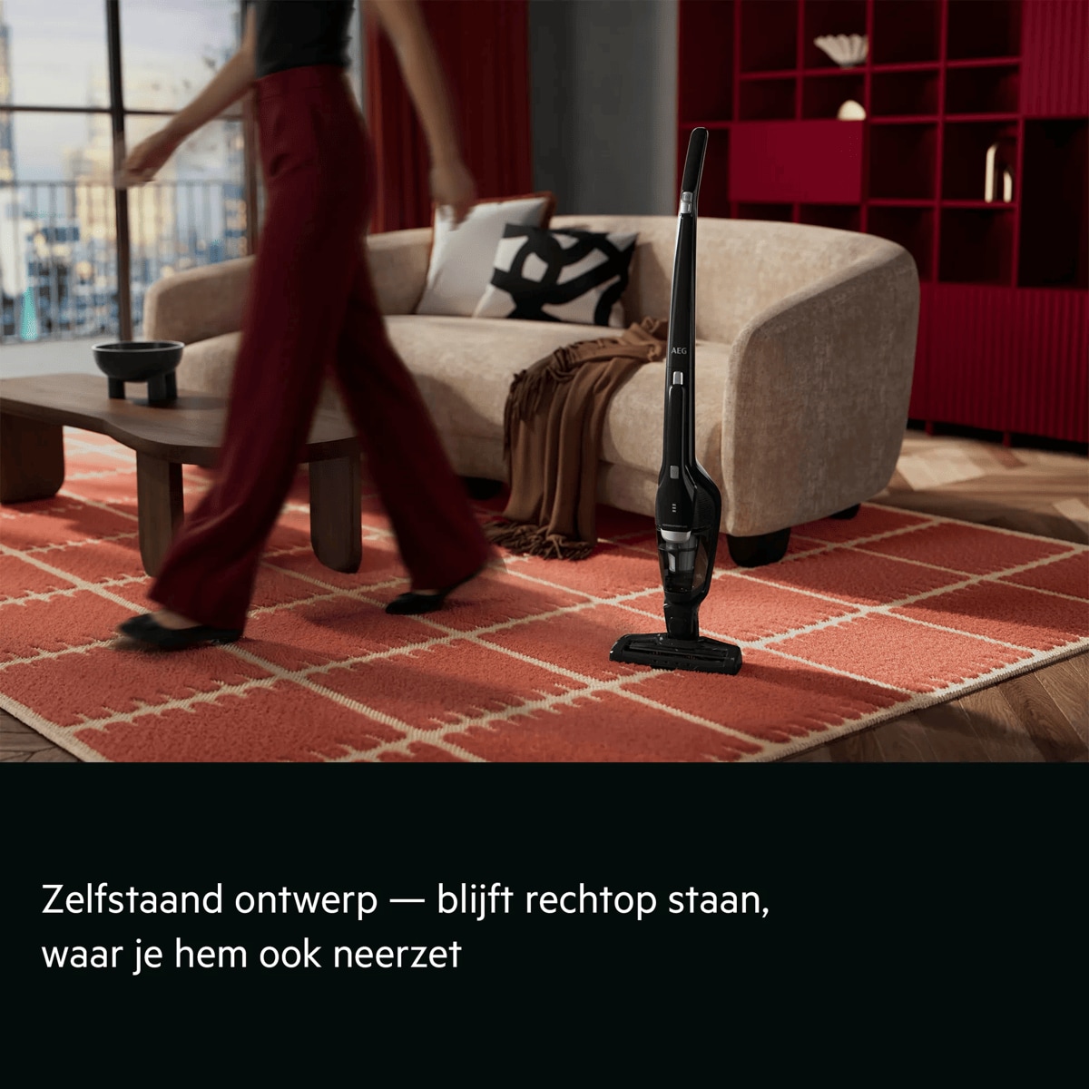 Zelfstaand ontwerp — blijft rechtop staan, waar je hem ook neerzet