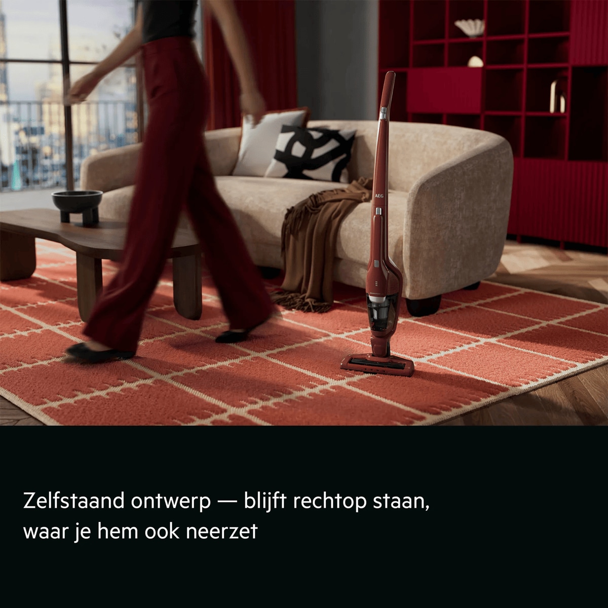 Zelfstaand ontwerp — blijft rechtop staan, waar je hem ook neerzet