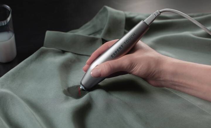 vlekkenpen op een kledingstuk gebruiken