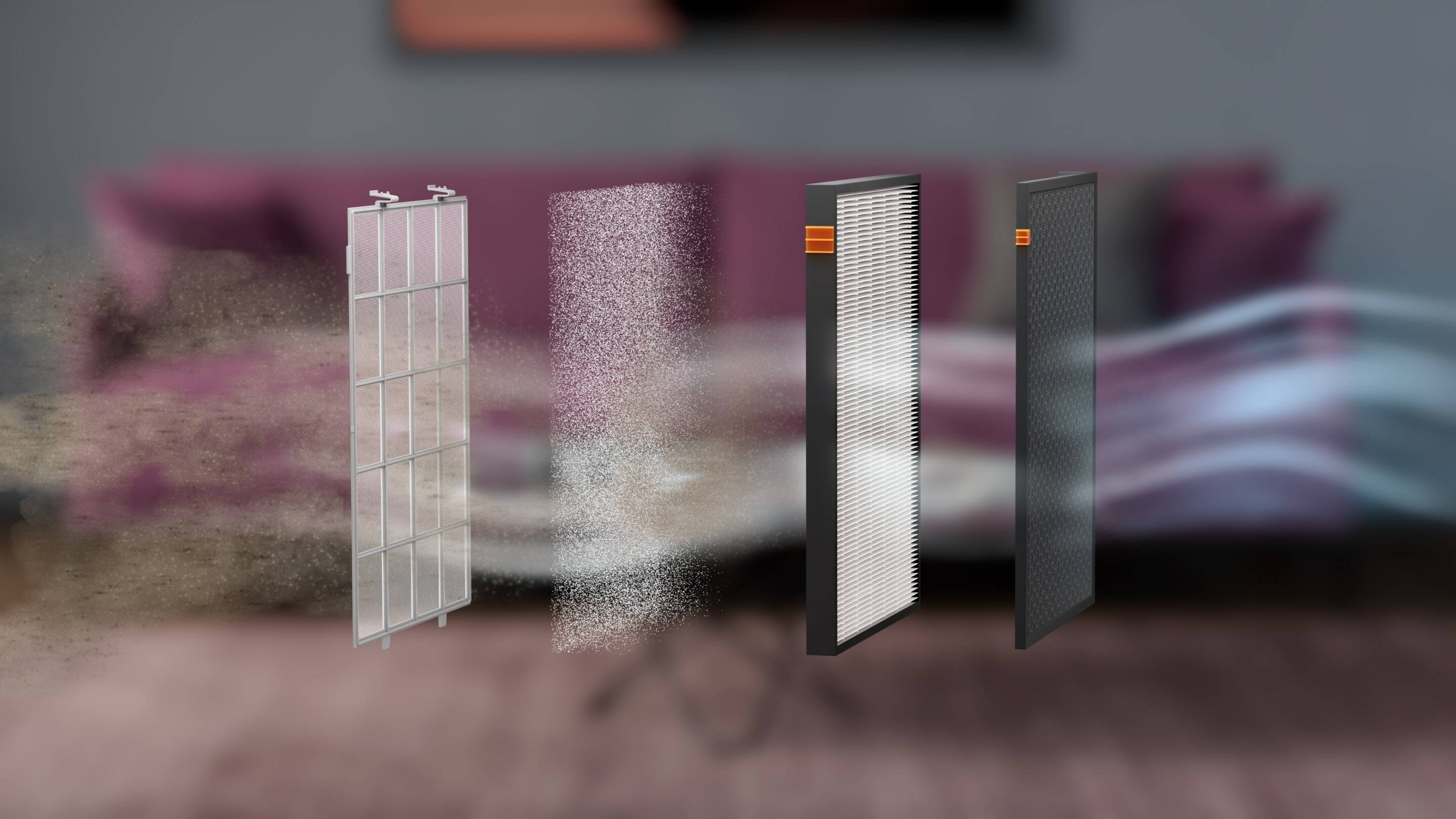Purificateur d'air de la série 7000 avec filtre à 5 étages pour une