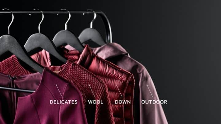 Paarse kledingstukken