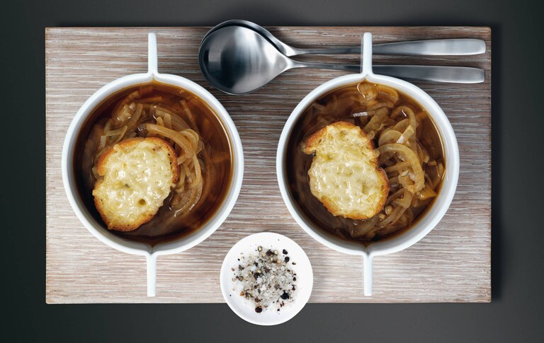 Uiensoep sous-vide bereid