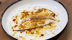 Vis op z'n geheel in de stoomoven van AEG chef David Martin