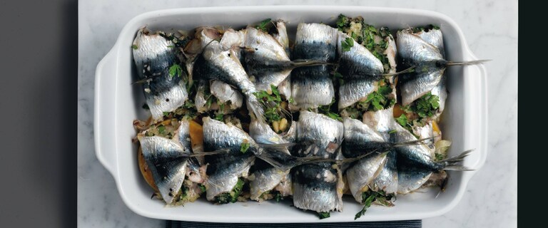 Gevulde sardines