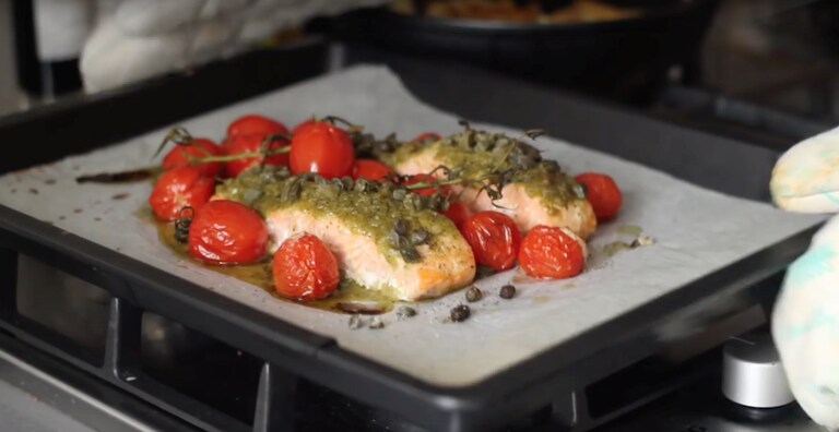 Zalm op Italiaanse wijze