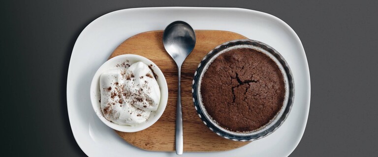Mini-chocoladecakes met