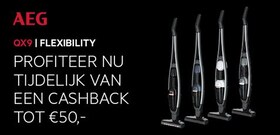 AEG QX9 tot € 50,- cashback